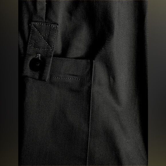 NWT The Range Structured Twill High Waist Cargo Pants in Black $350 size XS - Picture 12 of 14